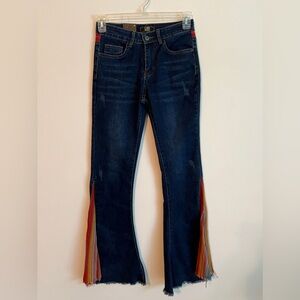 NEW L&B Serape Striped Bell Bottom Jeans